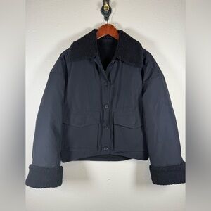 & Other Stories Black Bomber Jacket